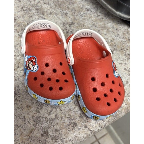Other - Crocs TODDLER Boys  Super Mario Bros Red with Lights Size C 6